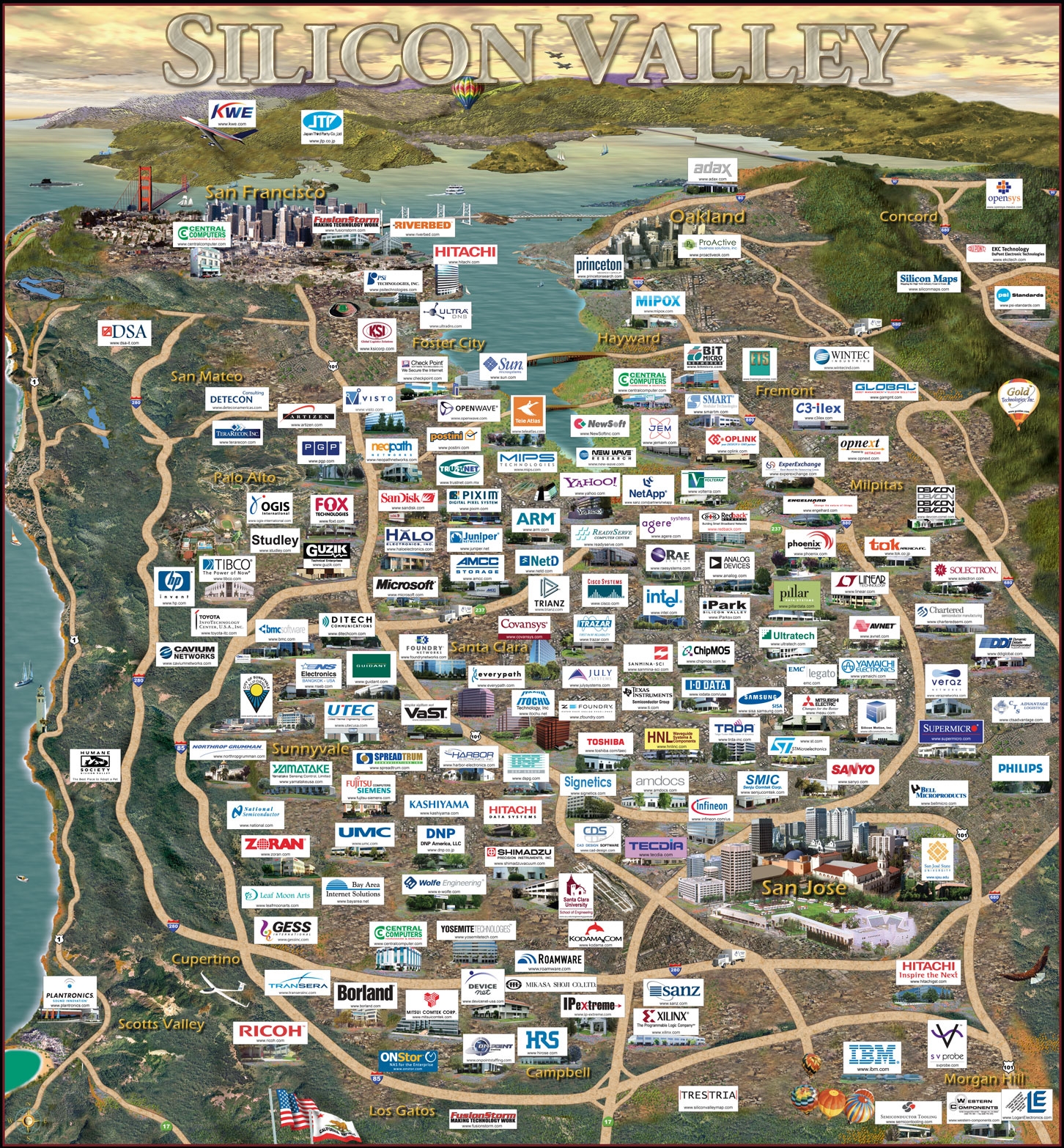 Silicon Valley Regions